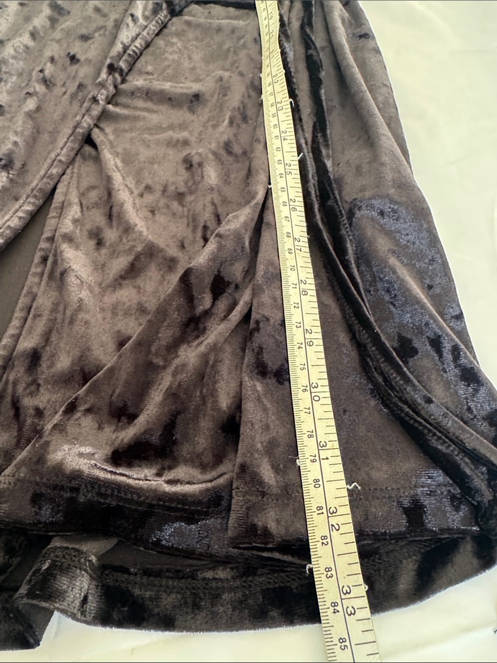 Black Velvet Wrap Dress - Picture 10 of 11
